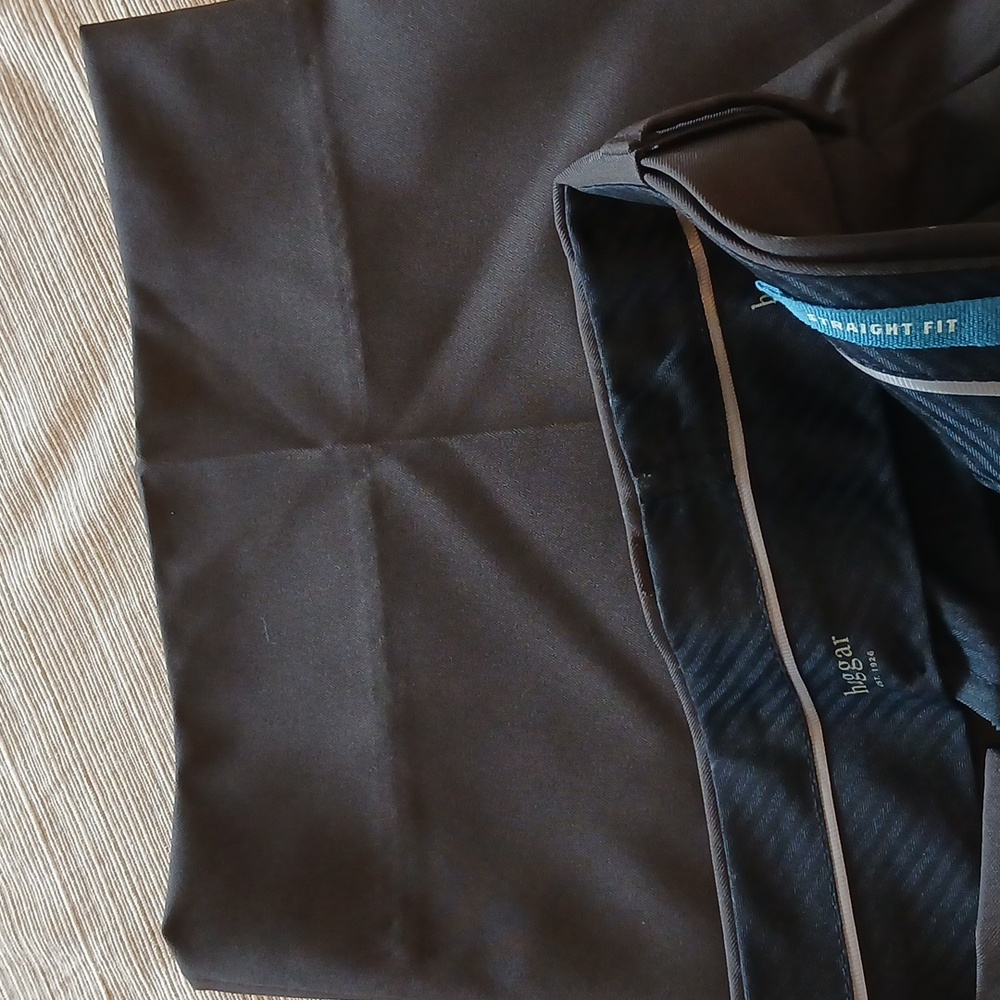 Haggar Men's Dark Brown dress pants 40/32 - Picture 4 of 6